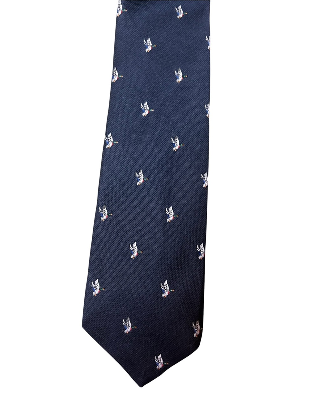 Charing Cross Navy Mallard Duck Necktie 3” Hunting Outdoors Preppy
